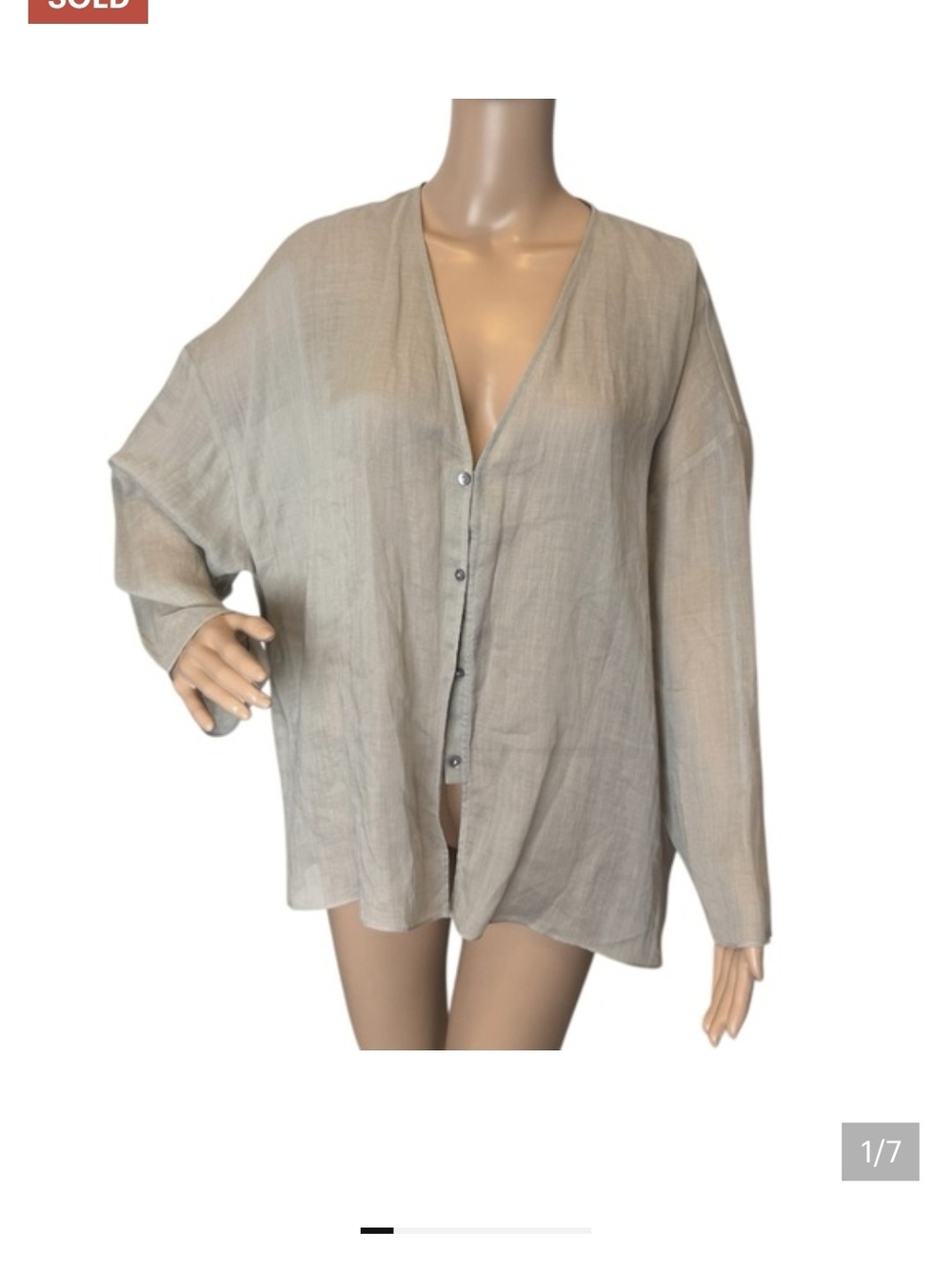Massimo Dutti RAMIE blousr Size L
